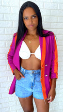 Blazer kiara alfaiataria bicolor