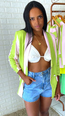 Blazer kiara alfaiataria bicolor